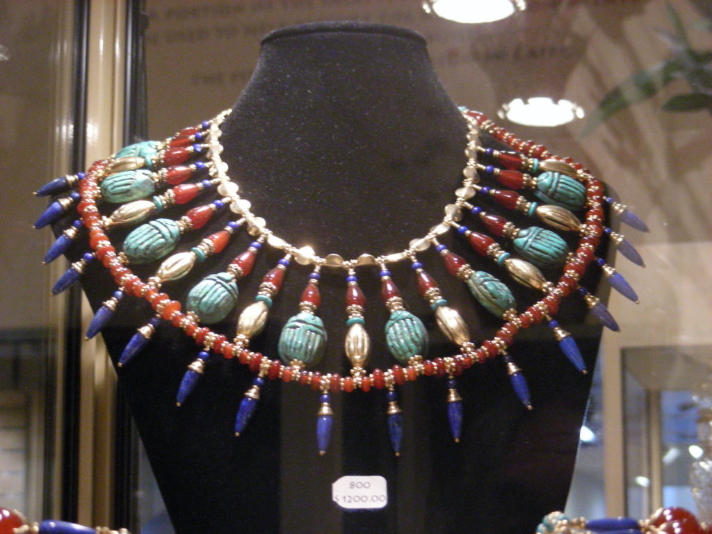Gemstone Beads King Tut Necklace Egyptian