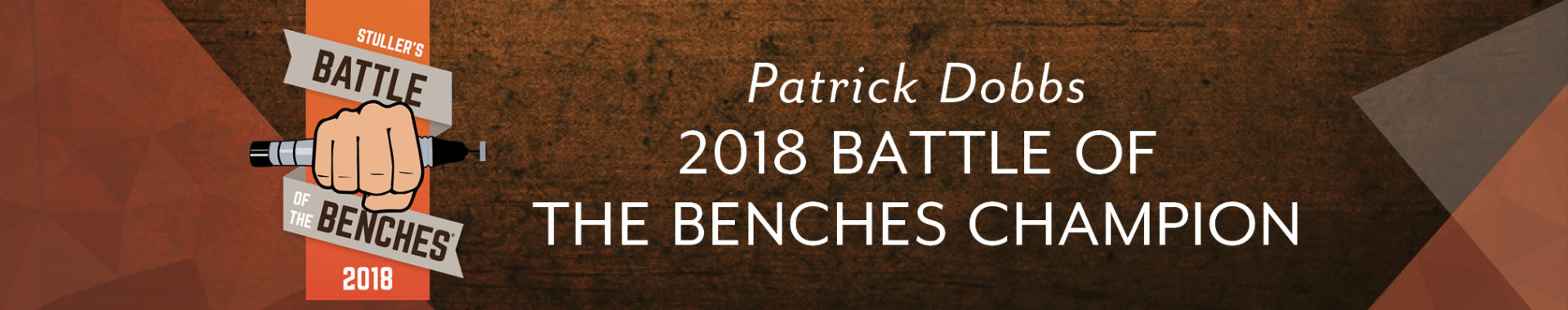 2018 Battle of the Benches Patrick Dobbs Blog Header