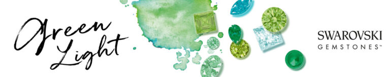 Swarovski Green Gemstones Light Blog Header
