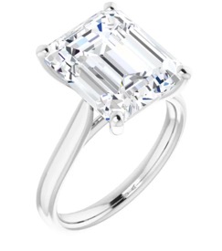 Celebrity Engagement Emerald Ring