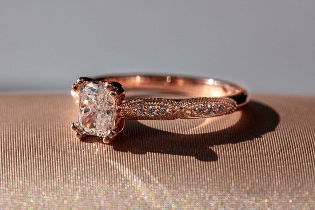 14k rose gold engagement ring story