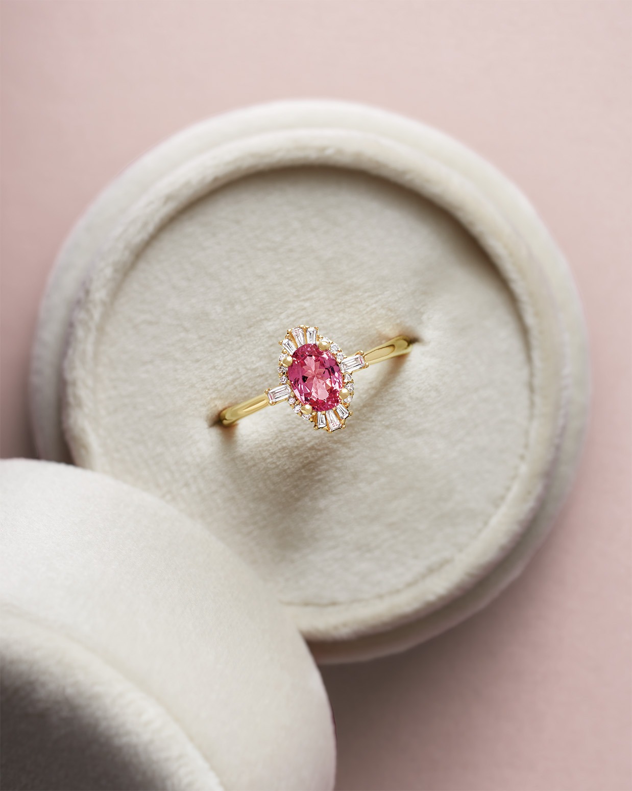 spinel engagement ring